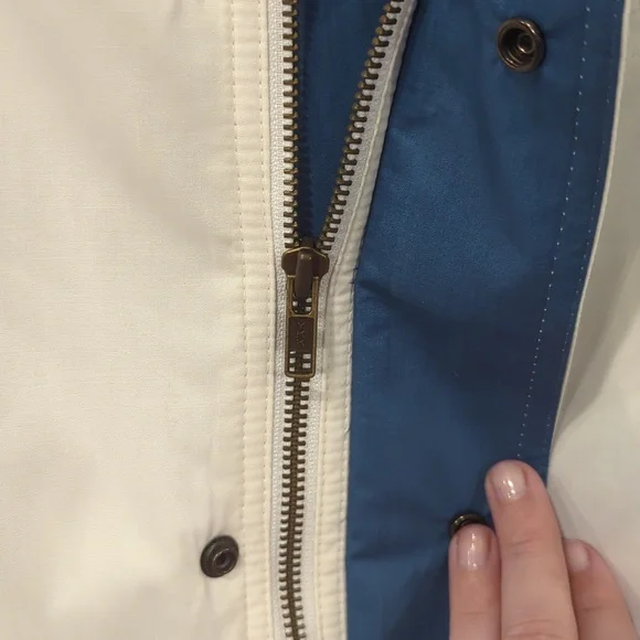 Vintage Members Only Jacket‎ size 46 White Blue 3 in 1 Convertible Vest - Picture 7 of 16